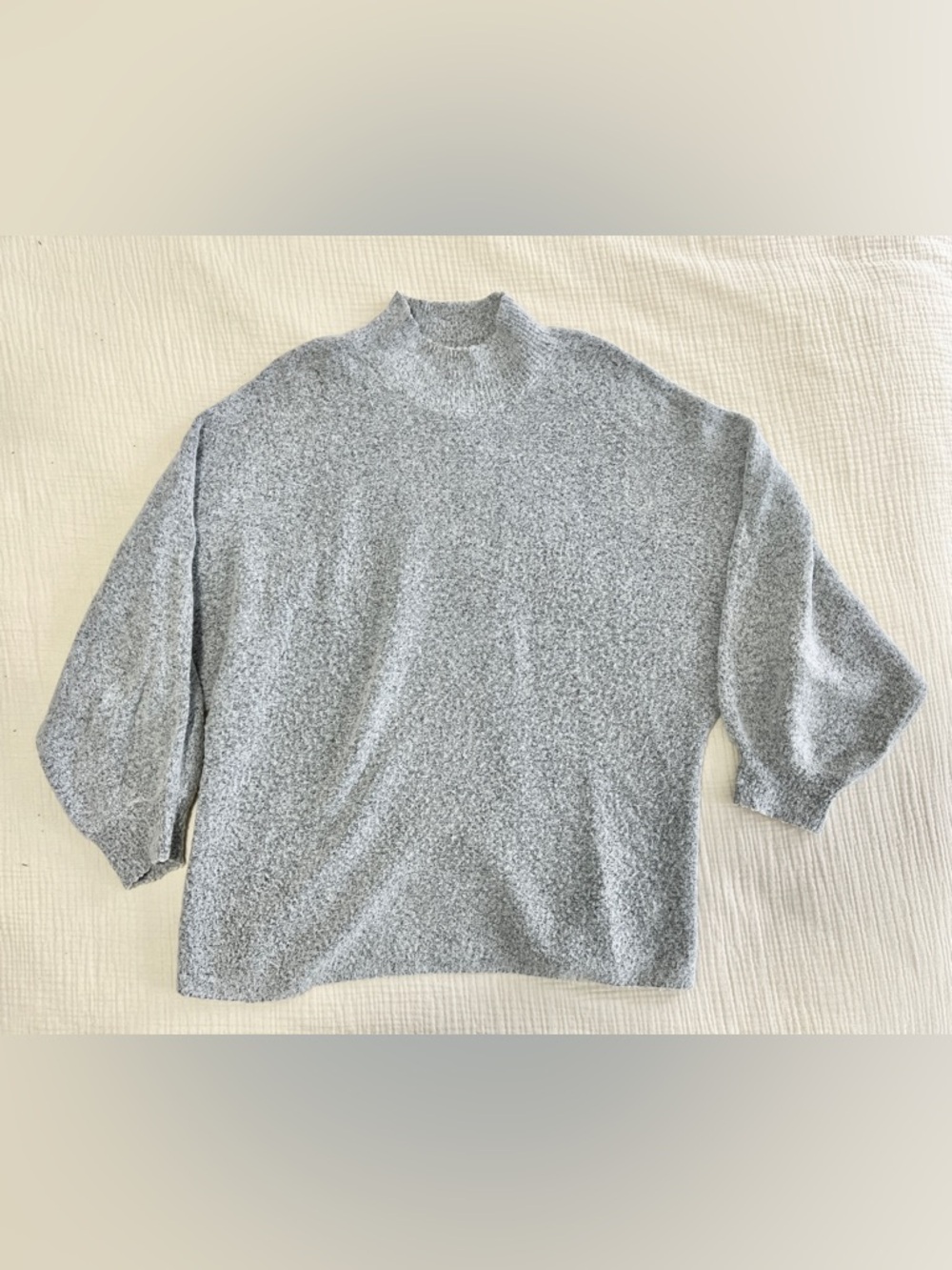 Lulus Cozy Perfection Grey Dolman Sleeve Sweater Top